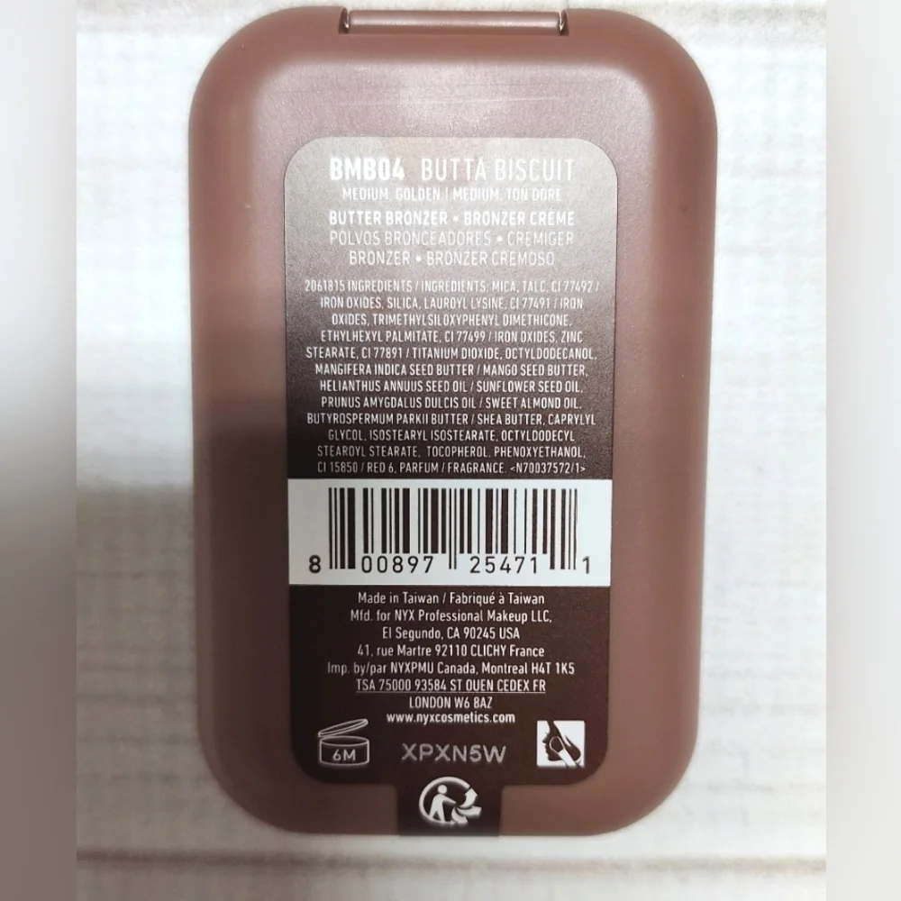 NYX Professional Buttermelt Bronzer in Butta Biscuit - New Sealed